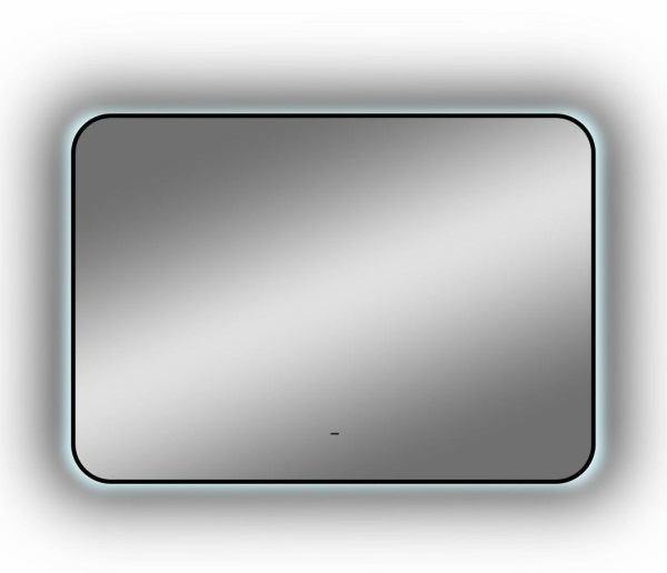Зеркало с подсветкой Art&Max Siena AM-Sie-1000-700-DS-F 100x70 черное фото
