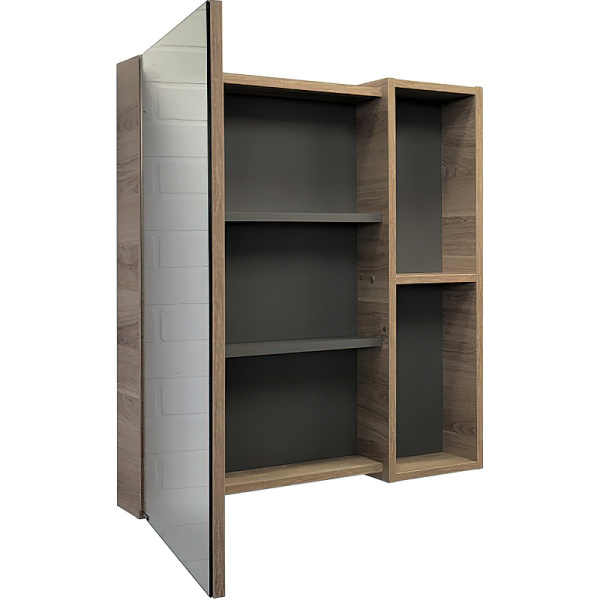 Зеркало-шкаф Comforty Дуэт 75 00-00009924 дуб натуральный фото