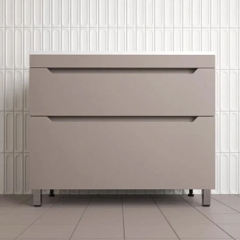 Тумба напольная Style Line Остин 100 ЛС-00002402 тауп темный фото