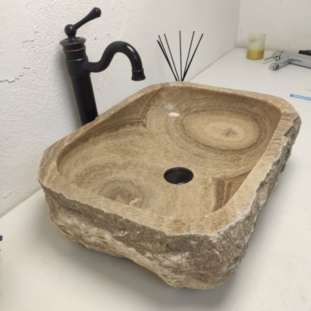 Накладная раковина из оникса Erozy Sunset EO-01225 (55*43*15) фото