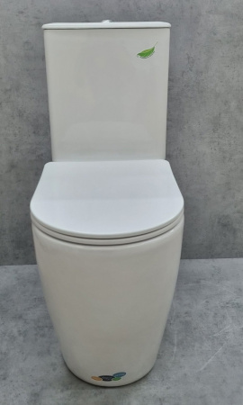 Унитаз напольный CeramaLux N 1289A  с сиденьем soft close фото