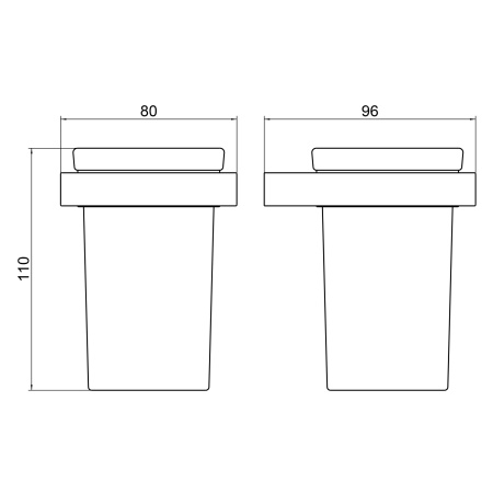 Стакан для зубных щеток Timo Petruma 15233/00 Хром фото