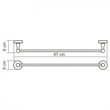 Полотенцедержатель WasserKRAFT Diemel K-2230 фото