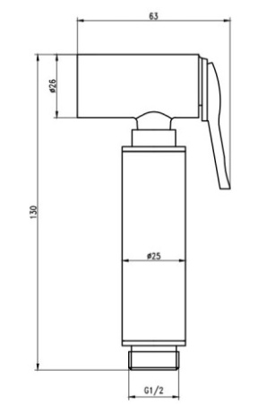 Гигиеническая лейка со шлангом Savol SK-PQT01 фото