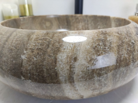 Раковина из оникса Indo Donut Sunset Medium DO-00272 фото