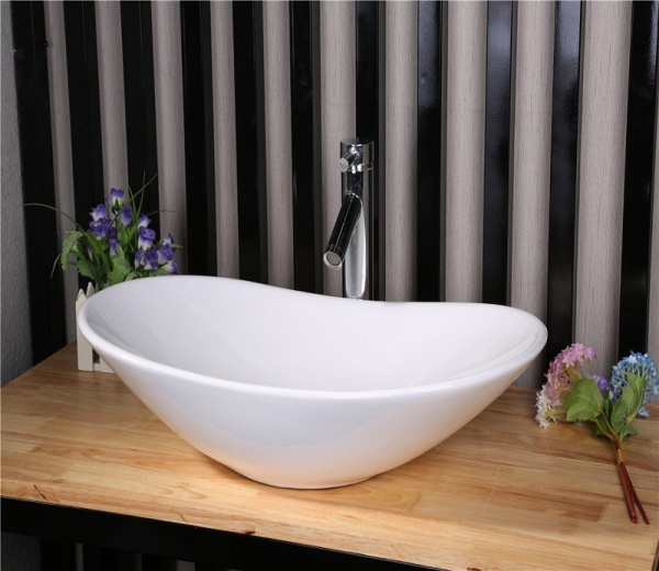 Накладная раковина CeramaLux N 7811MW 60x36 белая матовая фото