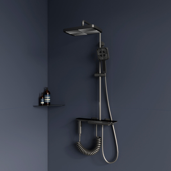 Душевая система с дисплеем RGW Shower Panels SP-35 51140135-11 серая фото