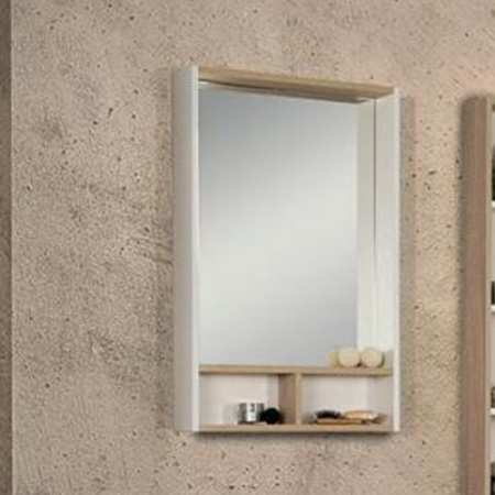 Зеркало-шкаф Акватон Йорк 55 1A173202YOAV0 белый/ясень фабрик фото