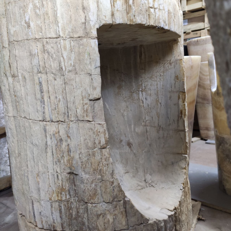 Раковина напольная из окаменелого дерева ODN-01499 (68*55*90) фото