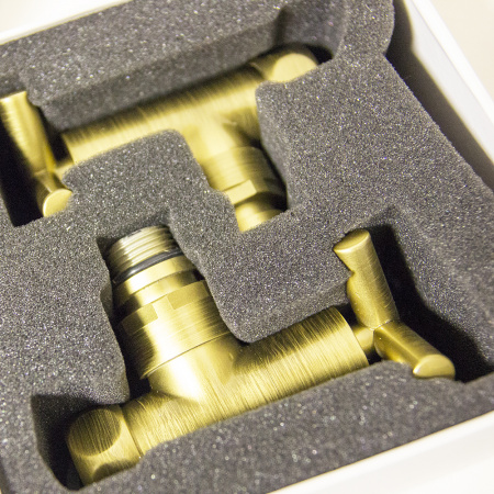 Вентили запорные угловые Energy антик бронза фото