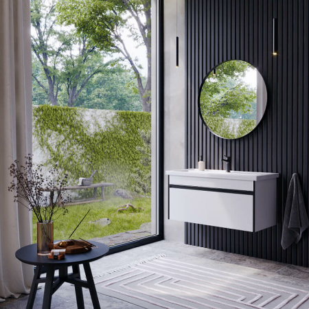 Тумба под раковину Aqwella Urban 80 URB0108W белая фото