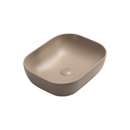 Накладная раковина Vincea VBS-101MC 50x40 капучино матовый фото