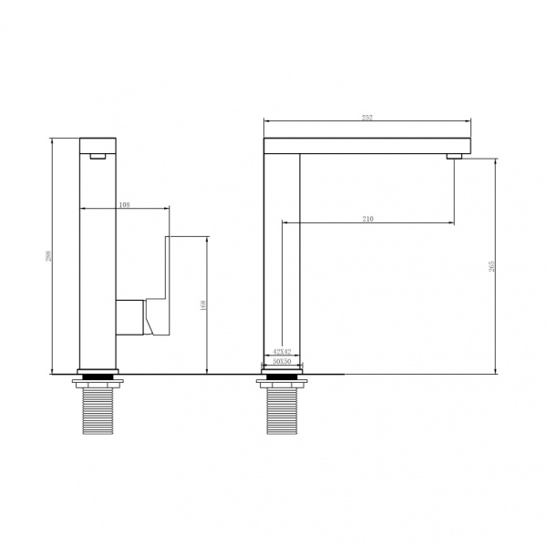 Смеситель для кухни Abber Wasser Daheim AF8214W белый фото