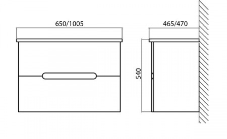 Тумба под раковину BelBagno Soft SOFT-1000-2C-SO-BL фото