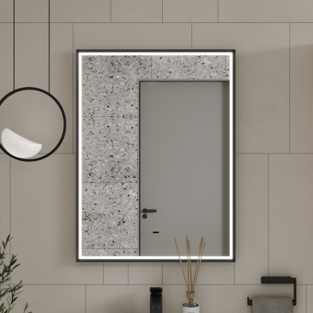 Зеркало с подсветкой, сенсорное EQUIL Lago 60 zLAGO60-15 черное фото