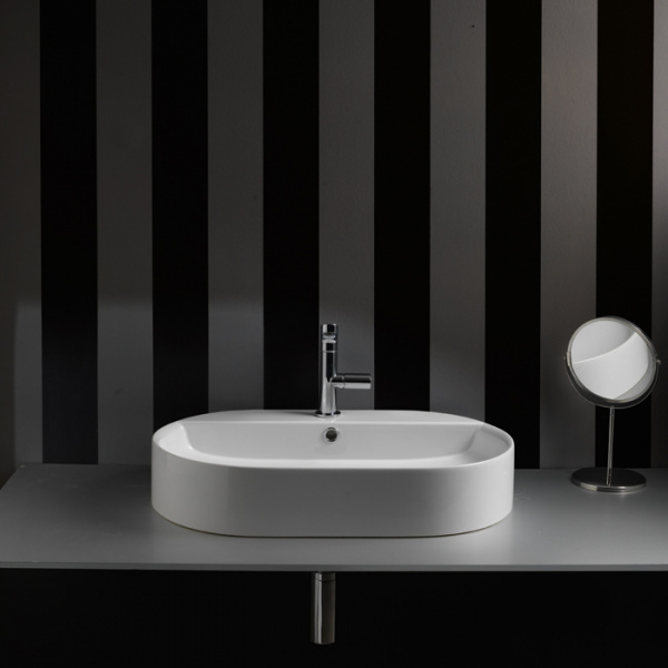 Накладная раковина Kerasan Ciotola 028501*1 65x40 фото