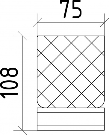 Стакан для зубных щеток Boheme Royal Crystal 10931-BR фото