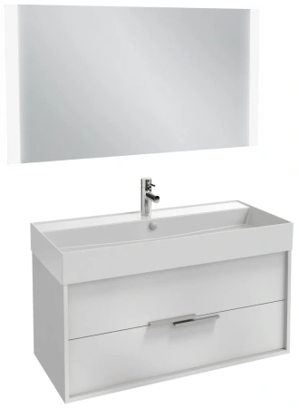 Тумба с раковиной Jacob Delafon Vivienne 100 EB1508-N18-N18 белая фото