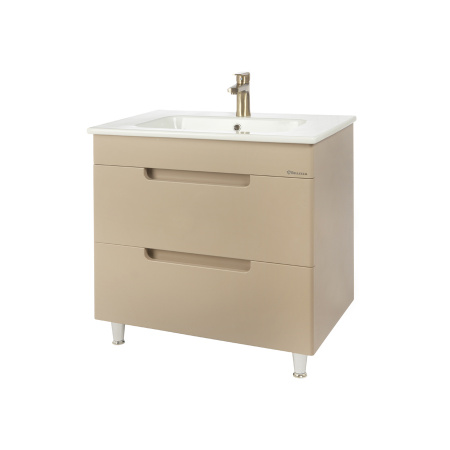 Тумба под раковину с 2 ящ. Bellezza Сириус 80 капучино фото