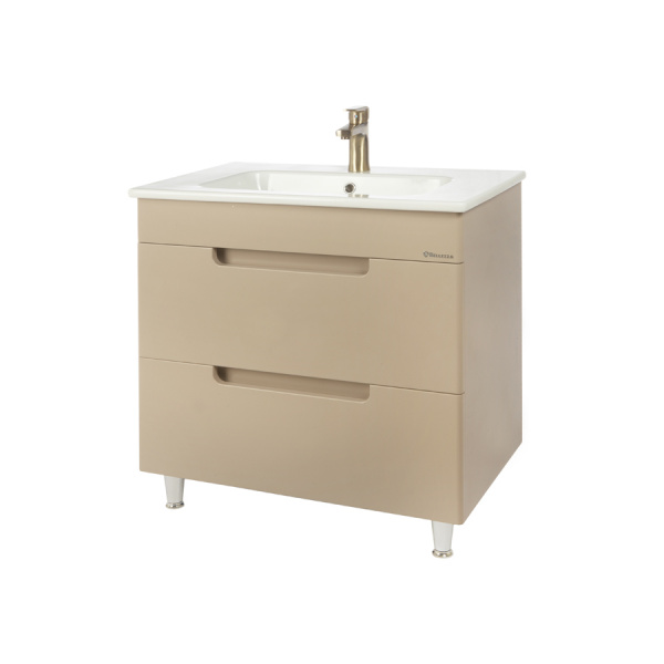 Тумба под раковину с 2 ящ. Bellezza Сириус 80 капучино фото