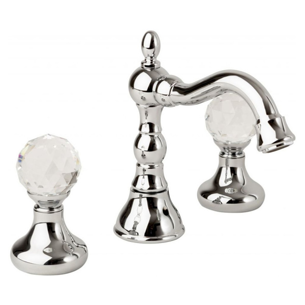 Смеситель для раковины двухвентильный Cezares Atlantis ATLANTIS-BLS2-01-Sw хром/swarovski фото