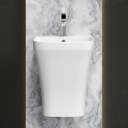 Раковина моноблок Ceramicanova Dion CN6067 белая фото