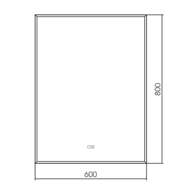 Зеркало с подсветкой и обогревом Aquame AQM9103 60x80 фото