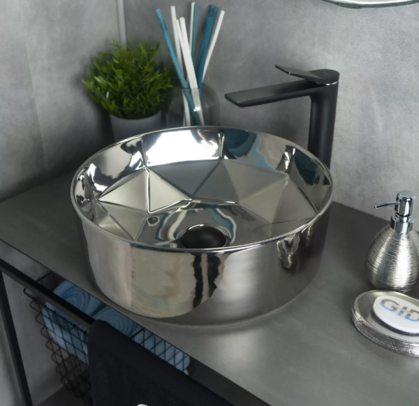 Накладная раковина GID Luxe Line D1342h014 40х40 фото