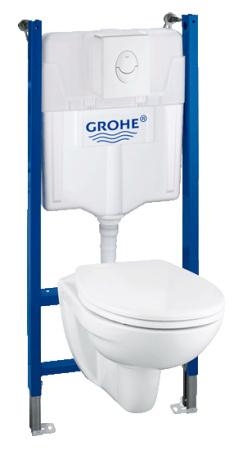 Комплект Grohe Rapid SL 39117000 подвесной унитаз + инсталляция + кнопка фото