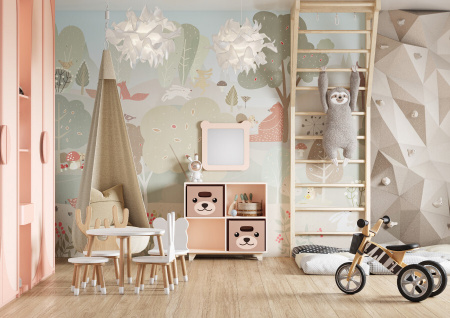 Детское зеркало Акватон Каспер 1A283402CR1E0 мишка фото