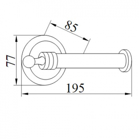 Держатель для туалетной бумаги Boheme Hermitage Bronze 10335 фото
