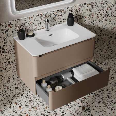 Тумба с раковиной Iddis Edifice EDI80C0i95K 80 см, капучино фото