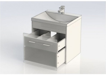 Тумба с раковиной Aquanet Августа 58 00225438 фото