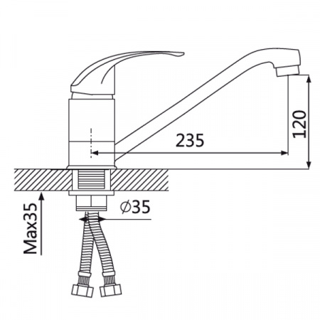 Смеситель для кухни Oute T05 T0503B фото