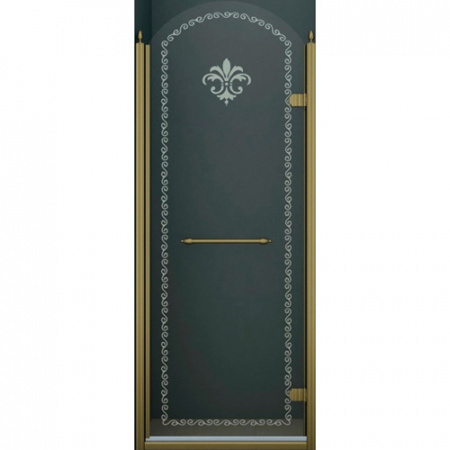 Душевая дверь Cezares Retro RETRO-B-1-90-CP-Br-R 90 см бронза R фото