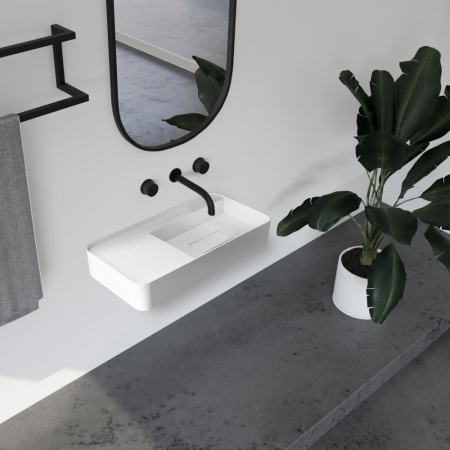 Подвесная раковина Abber Stein AS2627-1.2 120x40 белая матовая фото