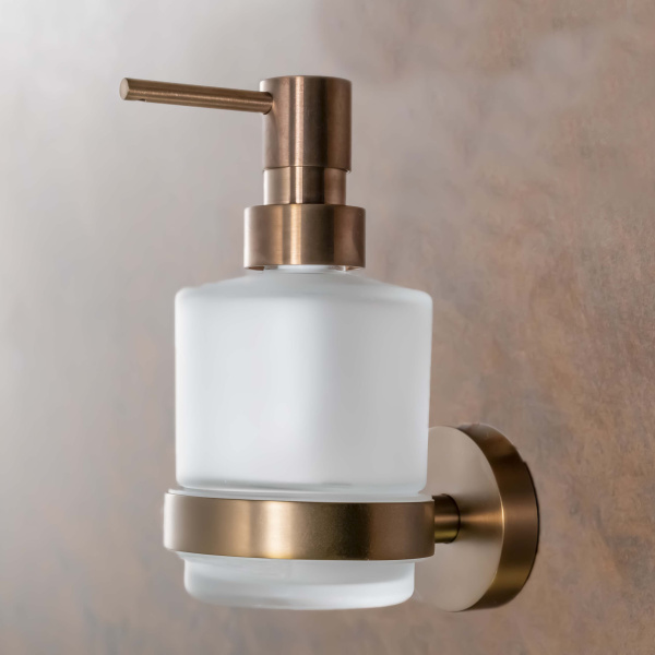 Дозатор для жидкого мыла Bemeta Amber 155109102 медное золото фото