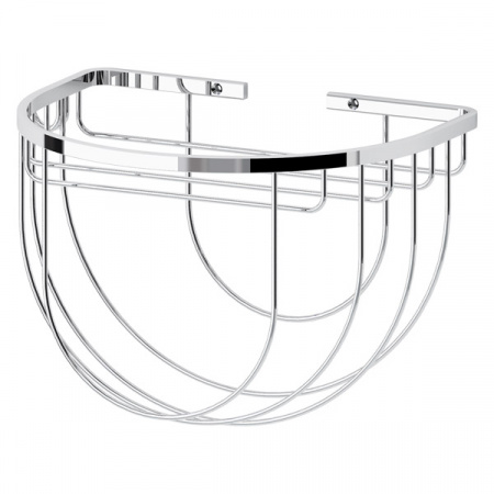 Полочка-решетка полукруглую с держателями для мочалок FBS Ryna RYN 031 фото