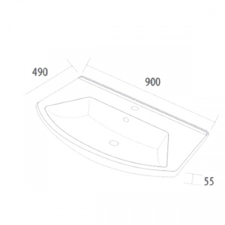 Раковина Alvaro Banos Dreja Альфа 90 192734 фото