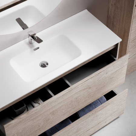 Тумба под раковину Sancos Libra Floor LB120F-1EG дуб галифакс натуральный фото