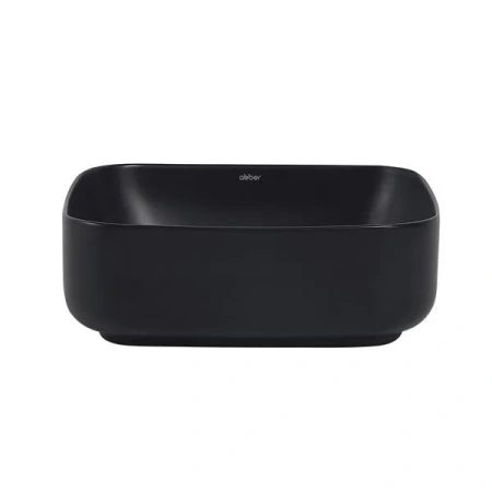 Накладная раковина Abber Rechteck AC2211MB 38x38 черная матовая фото