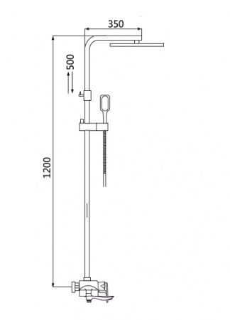 Душевая система (стойка) Oute T45 T9454 фото