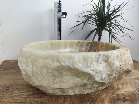 Накладная раковина из оникса Indo Erozy Green Hijau EO-00071 фото