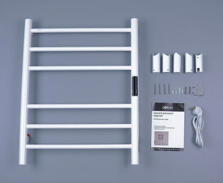 Электрический полотенцесушитель Abber Standard AH4606MW белый матовый фото