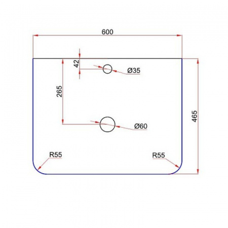 Столешница керамогранит Style Line Атлантика 60 СС-00002234 бежевый светлый фото