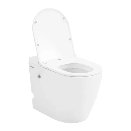 Унитаз приставной с импульсным смывом Abber Bequem AC1115P с сиденьем микролифт фото