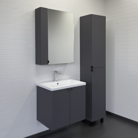 Тумба с раковиной Comforty Лима 60П 00-00019236 антрацит фото