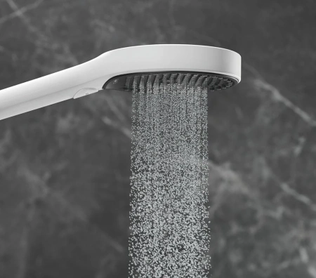 Душевой гарнитур Hansgrohe Rainfinity 130 3 jet 26852700 белый матовый фото