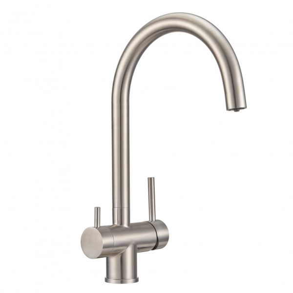 Смеситель для кухни под фильтр Milacio Ultra Vicar MCU.554.SS нержавеющая сталь фото