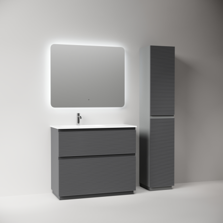 Тумба под раковину Sancos Folk Floor FL100FLGS Grey soft фото